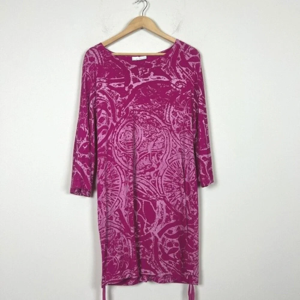 2/$30 Bryn Walker Print‎ Ruched Side Tunic Small